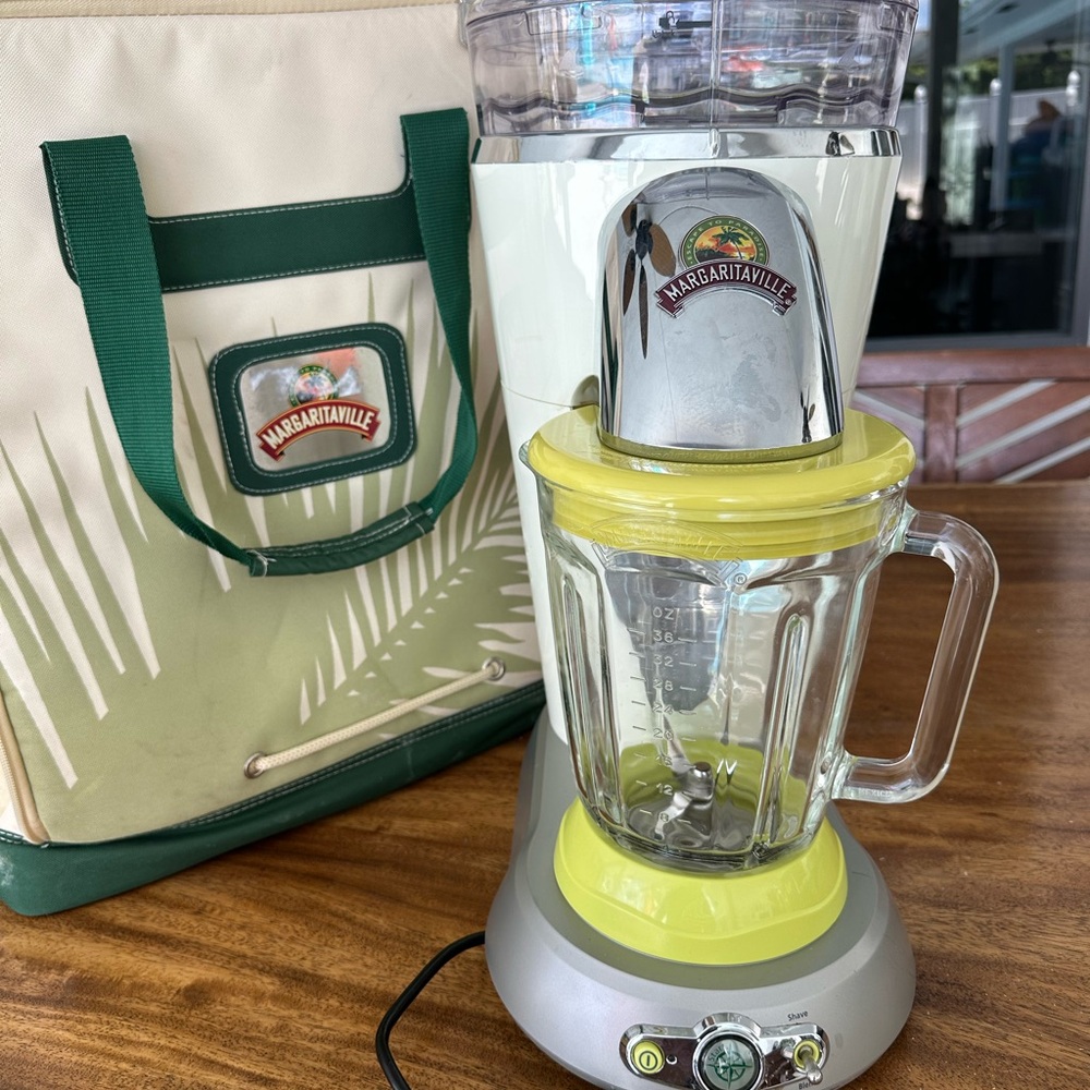 Margaritaville Blender with Yellow and Green Accents